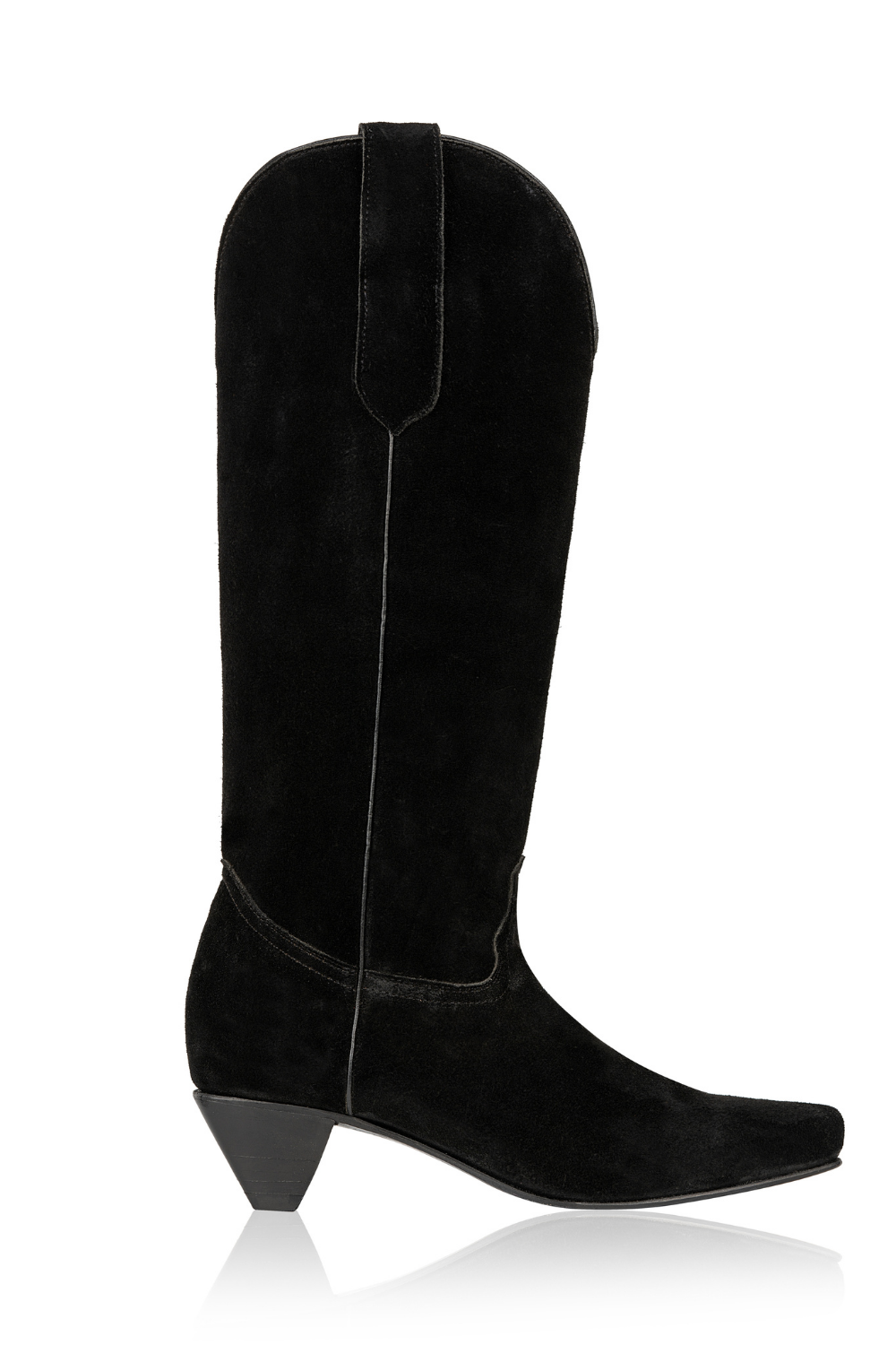 De Maria Barbara cowboy boot suede pantera black